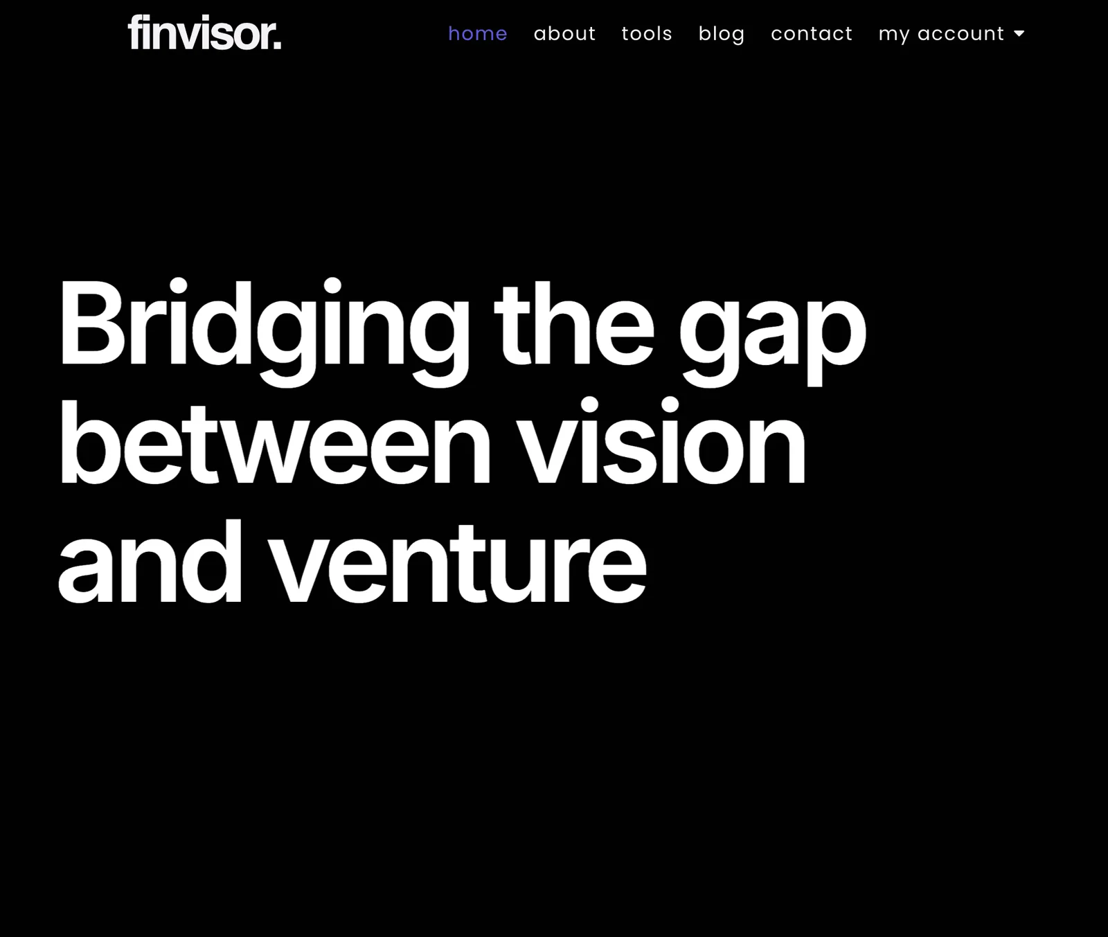 Finvisor Business Solutions website, built by Da Silva Media