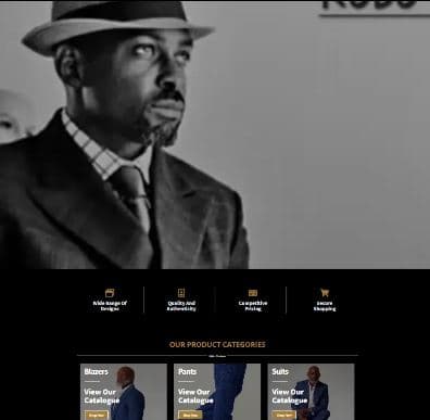 Kobo Couture website, built by Da Silva Media